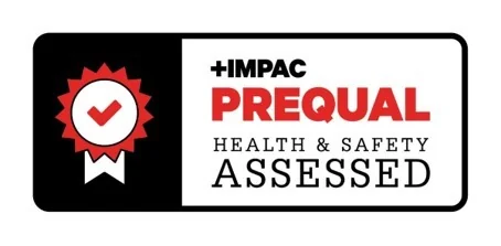Impac Prequal Health and Safety Assessed certification badge